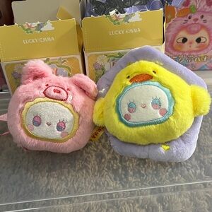 SET OF 2 Lucky Emma Animal Tea Party Plush Pendant CONFIRMED Blind Box